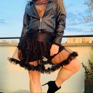 California Costumes Full PettiSkirt Transparent Ruffle Layer Tutu Party Skirt OS